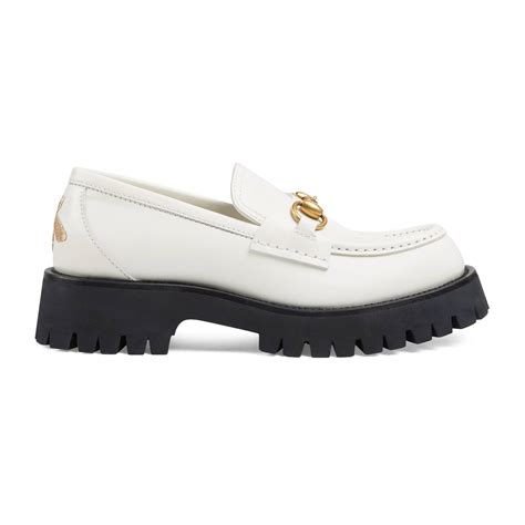 24s white gucci loafer|gucci fringe loafer.